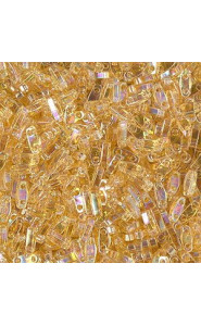 Miyuki quarter tila 5x1.2mm beads - Transparent light topaz ab QTL-251